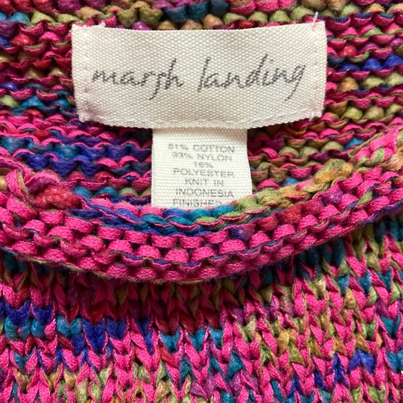 Vintage Y2K Rainbow Knit Boxy Sweater - Picture 7 of 7